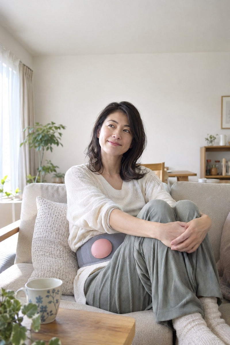ソファに座ったまま使う様子
